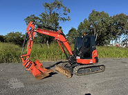 Orange Mini Excavator