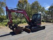 Red Mini Excavator