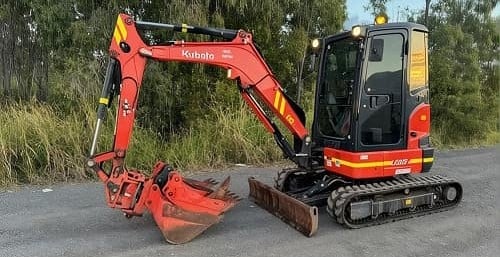 Red Mini Excavator